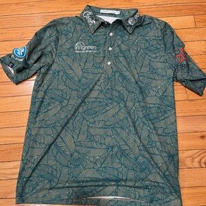 Criquet B17 Performance Golf Polo Green Leaf M USA PGA Players Shirt Pocket